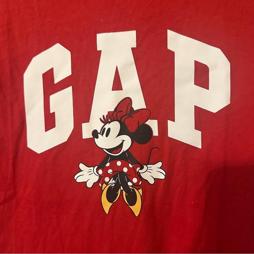 GAP Red Minnie Mouse Shirt women L